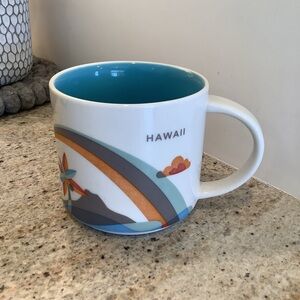 Starbucks Hawaii You Are Here Collection Coffee Mug with Blue Interior